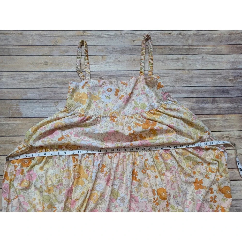 Free People Women's Park Slope Maxi Dess Floral Blossom Light Boho